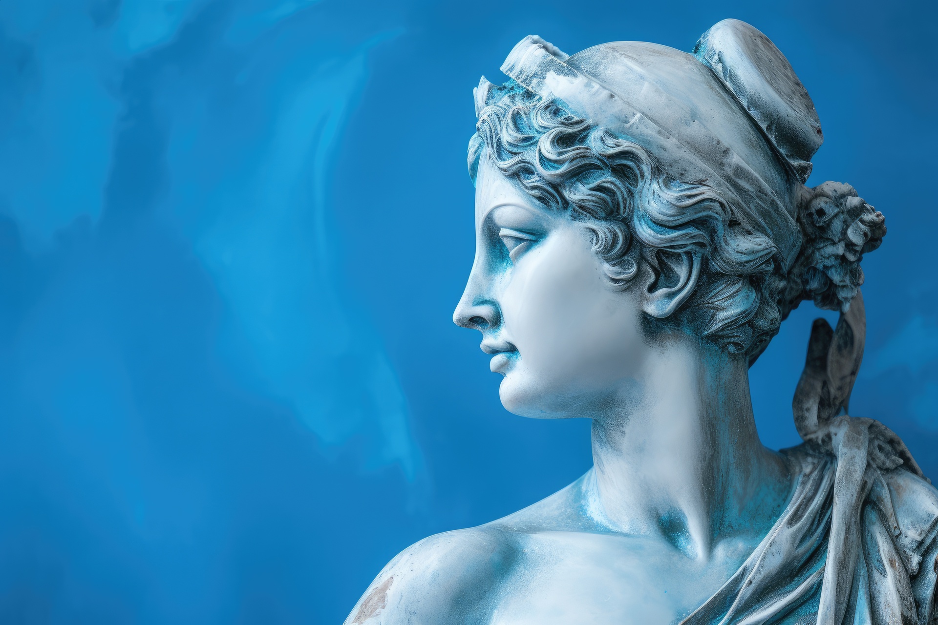Profile in Blue